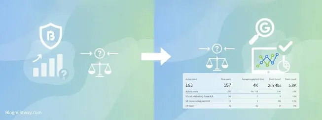 Blogger Stats vs Google Analytics Kaun Sahi? Full Traffic Guide 2026 - Website traffic comparison, analytics metrics, pageviews, and user insights