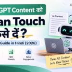 ai content kaise banaye ko natural aur human touch dene ka illustration